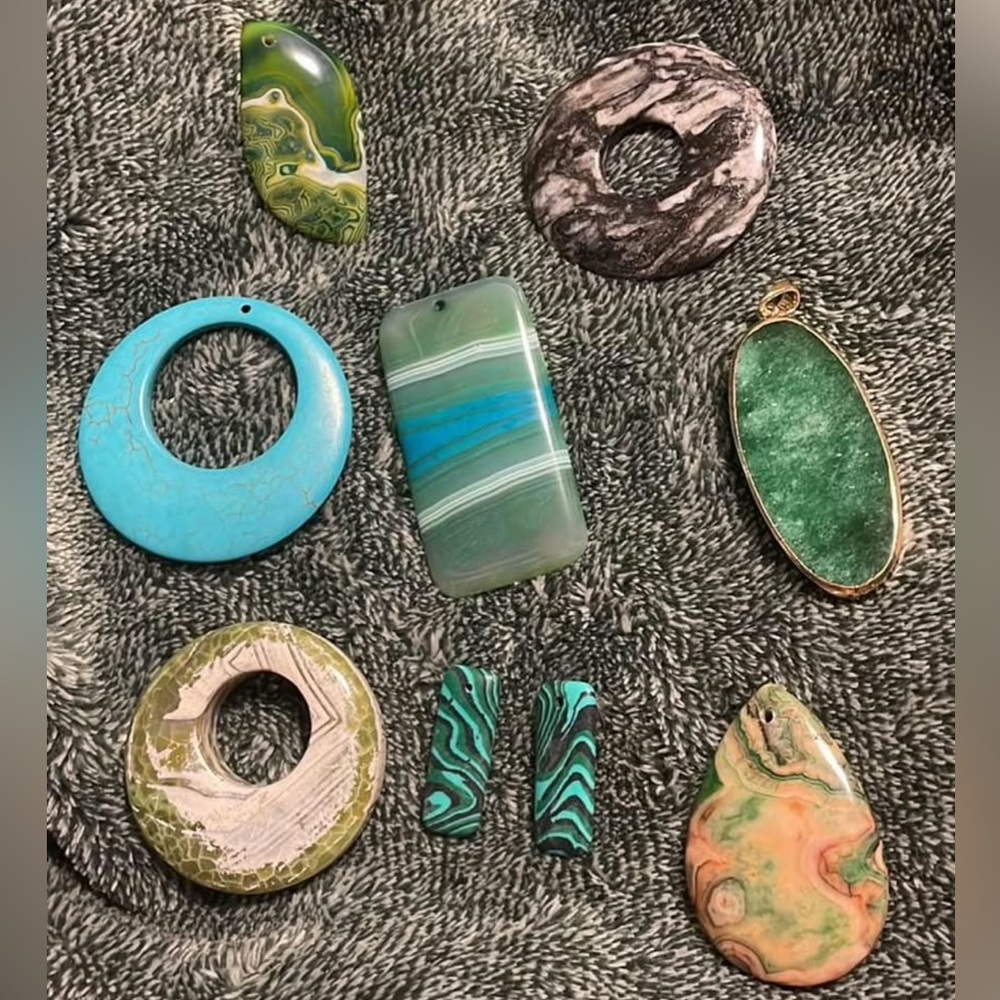 Bundle of 9 necklace charms